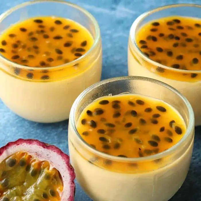 Tropical Cloud Dessert: Passion Fruit Silk Bomb