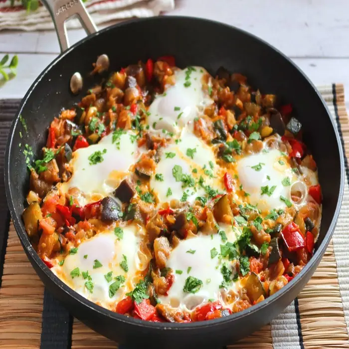 Spain's Rustic Veggie Party With Eggs on Top