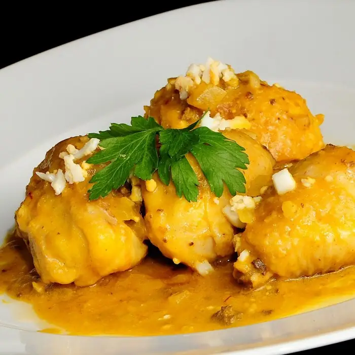 Chicken Swimming in Golden Almond Luxury Sauce