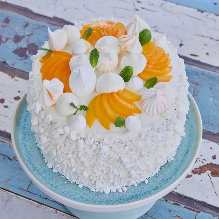 Uruguay's Fluffy Peach Cloud Cake That Hugs Your Soul
