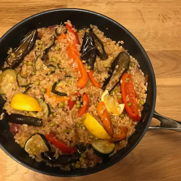 Golden Saffron Rice with Roasted Veg – Spain's Finest